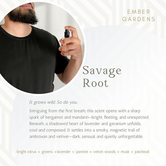 Savage Root Handmade Cologne | Sexy Cologne for Men | Bergamot, Lavender, Vetiver