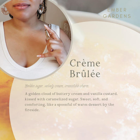 Crème Brûlée Handmade Perfume | Dessert Perfume | Bakery Gourmand Perfume buttery cream, vanilla custard, caramelized sugar