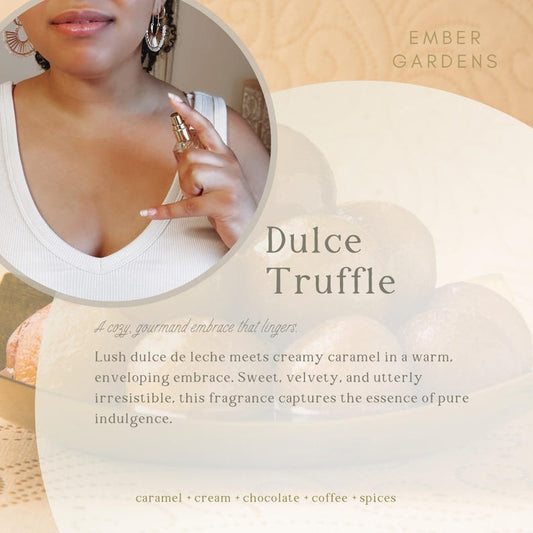 Dulce Truffle Handmade Perfume | Dessert Perfume | Bakery Gourmand Perfume Dulce de leche Caramel Chocolate | Fall Fragrance Autumn Perfume