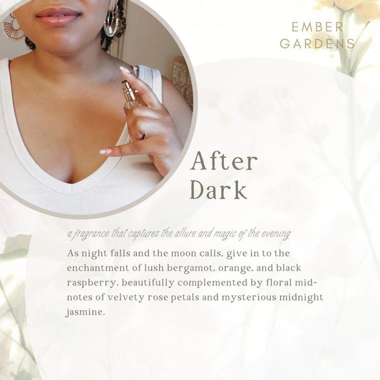 After Dark Handmade Perfume | Warm Woods & Blooms Botanical Parfum Body Spray
