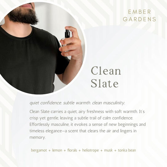 Clean Slate Cologne | Handmade Men's Cologne | Gift for Dad | Fresh Cologne Body Spray | Gift for Him