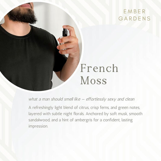 French Moss Cologne | Handmade Cologne | Gift for Him | Clean Smelling Cologne | Men's Body Spray Perfume