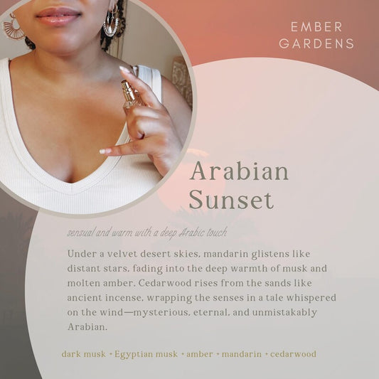 Arabian Sunset Perfume | Handmade Middle Eastern Eau de Parfum