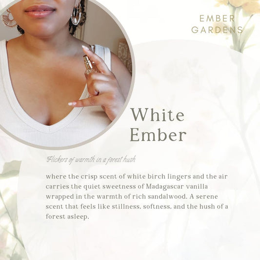 White Ember Perfume | Woodsy Vanilla Winter Perfume Eau de Parfum