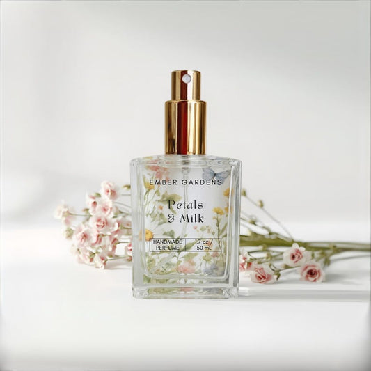 Petals & Milk Handmade Perfume | Cherry Blossom Rice Milk Eau de Parfum