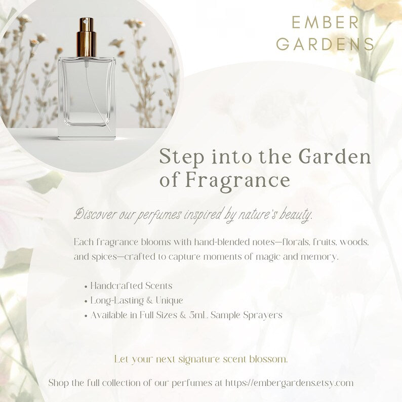 Sugared Pear Handmade Perfume | Light Fruity Botanical Parfum