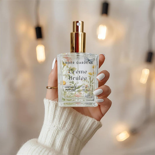 Crème Brûlée Handmade Perfume | Dessert Perfume | Bakery Gourmand Perfume buttery cream, vanilla custard, caramelized sugar