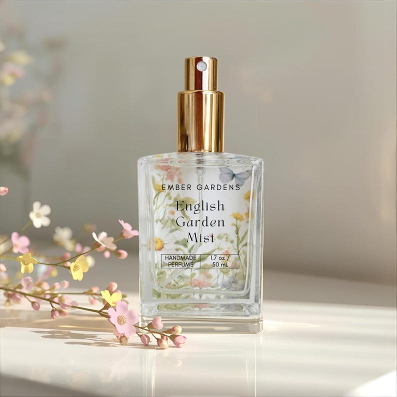 English Garden Mist Perfume | Handmade lavender + Earl Grey tea Perfume