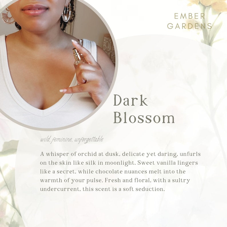 Dark Blossom Perfume | Handmade Floral Eau de Parfum