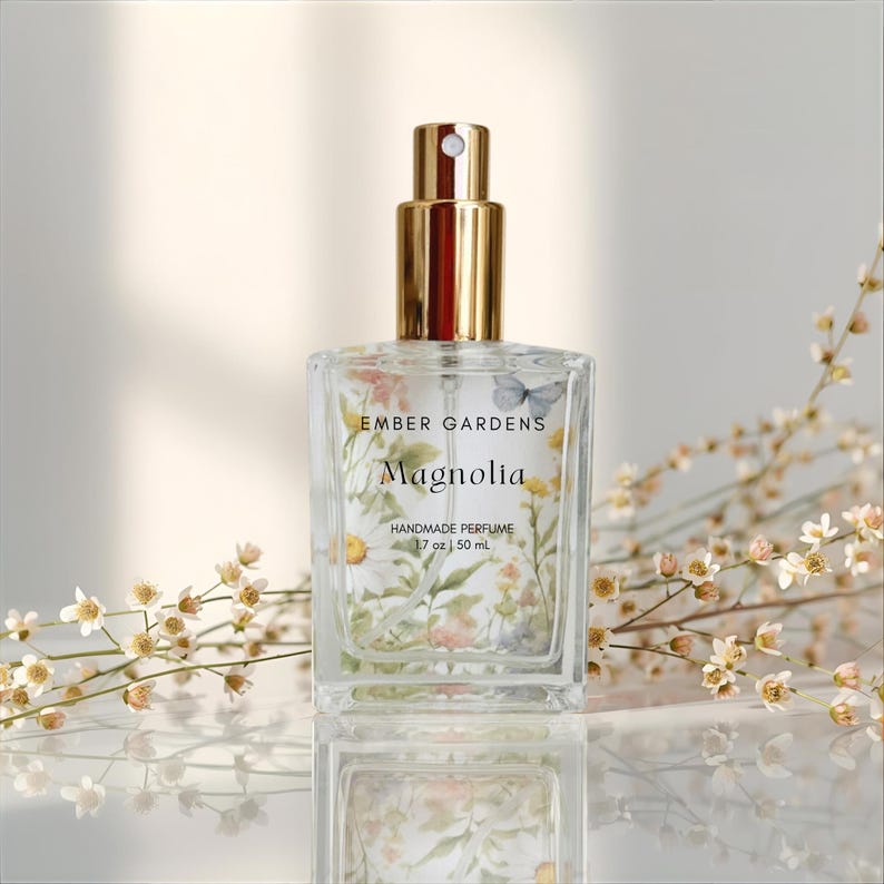 Magnolia Perfume | Handmade Perfume Floral Body Spray | White Flowers Eau de Parfum