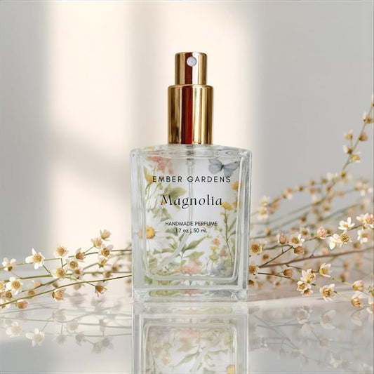 Magnolia Perfume | Handmade Perfume Floral Body Spray | White Flowers Eau de Parfum