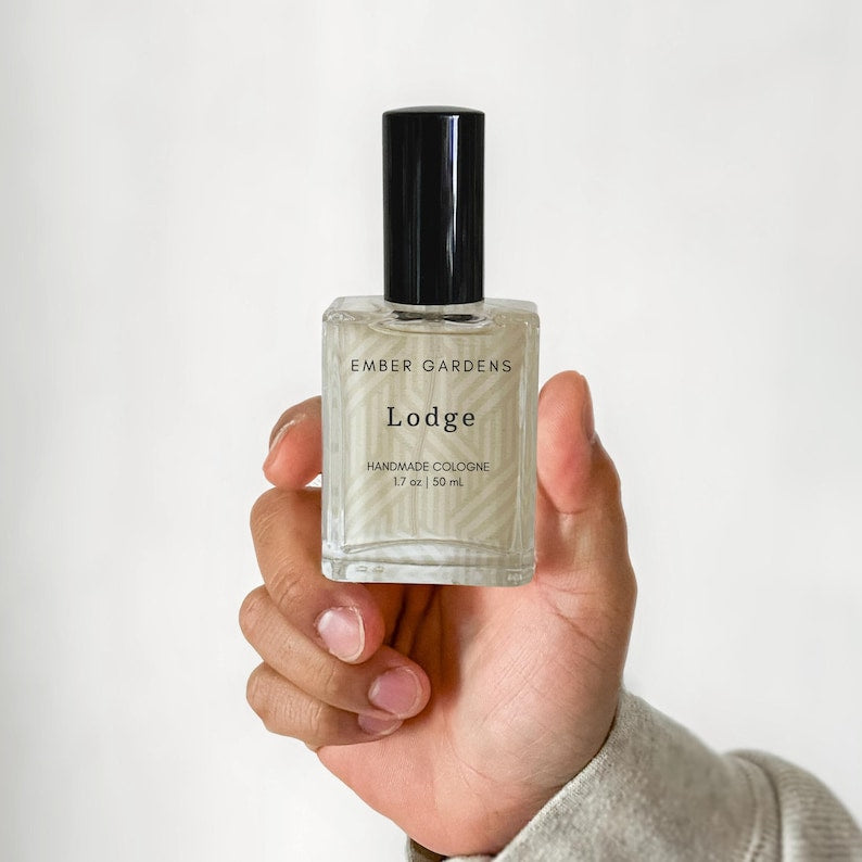 Lodge Handmade Cologne | Winter Cologne | Pine, Amber, Citrus Scent