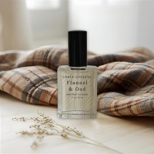 Flannel & Oud Cologne | Handmade Men's Cologne | Gift for Dad | Woody Cologne Body Spray | Gift for Him