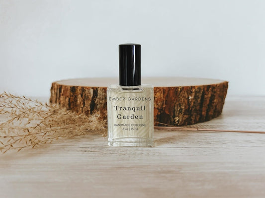 Tranquil Garden Handmade Cologne | Cannabis Cologne for Men | Stress Relieving Spray | Bergamot Scented