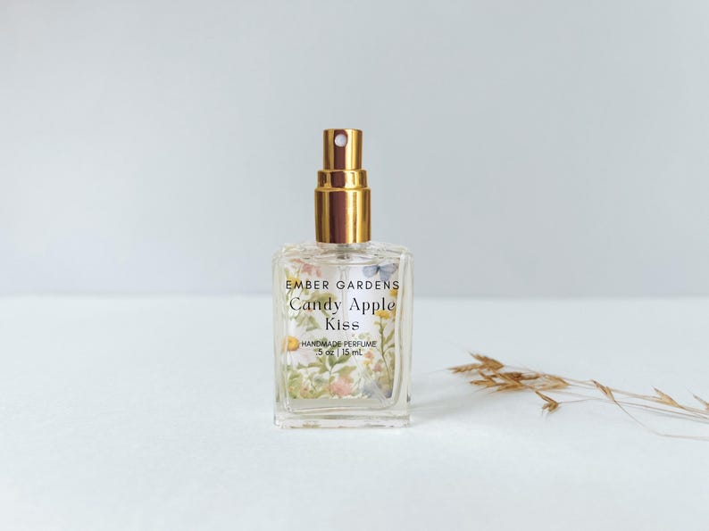 Candy Apple Kiss Perfume | Handmade Gift for Girlfriend | Gourmand Dessert Fragrance | Stocking Stuffer | Eau de Parfum