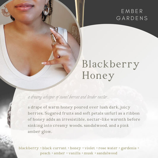 Blackberry Honey Perfume | Handmade Perfume | Gourmand Perfume | Sexy Perfume eau de parfum Handmade Perfume Body Spray Gift for Her