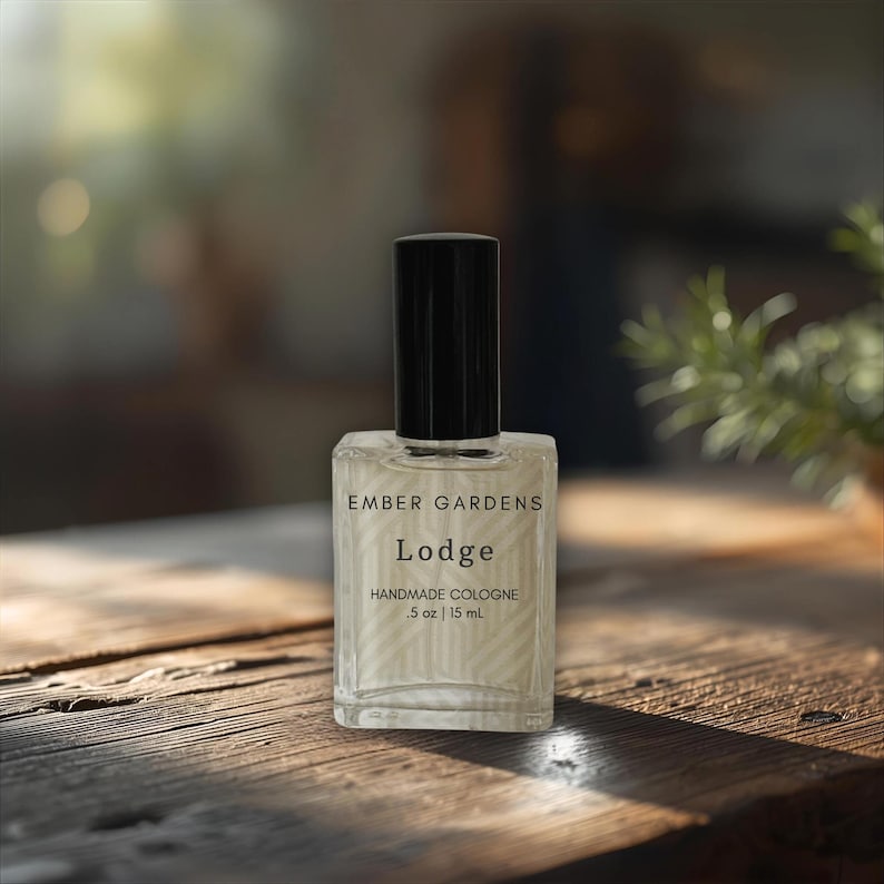 Lodge Handmade Cologne | Winter Cologne | Pine, Amber, Citrus Scent