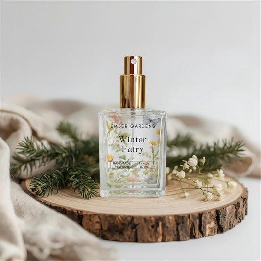 Winter Fairy Perfume: plum + black cherries + strawberries + sandalwood Winter Botanical Parfum